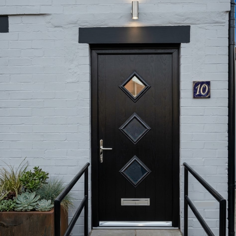 Double Glazing in West Yorkshire - Black back Door